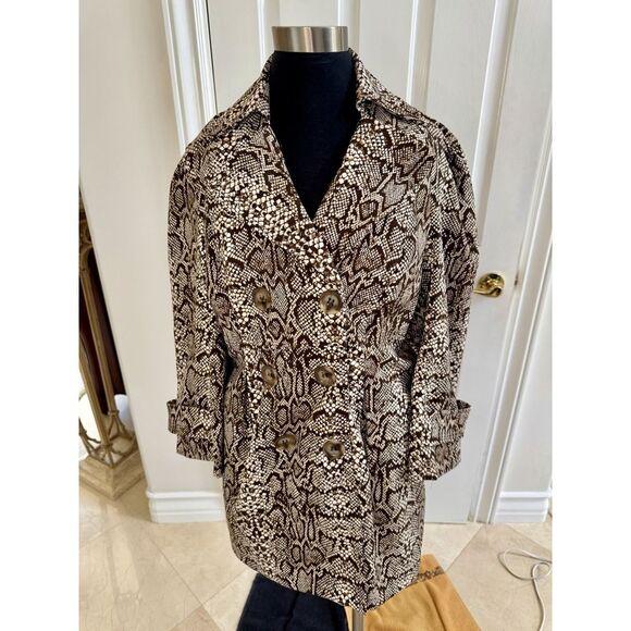 VINTAGE HEART SOUL Coat Light Weight Women's SNAKE SKIN‎ Pattern Size XL - Picture 3 of 11